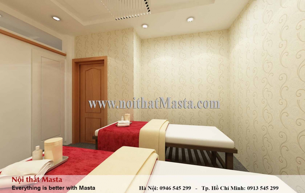 thiet ke phong spa tai nha
